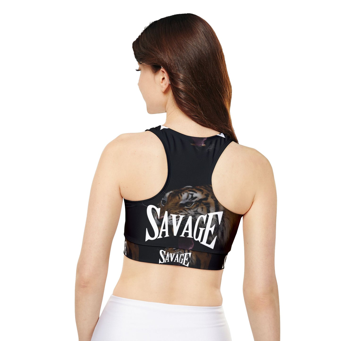 Savage Tiger Sports Bra - Fully Lined & Padded Activewear