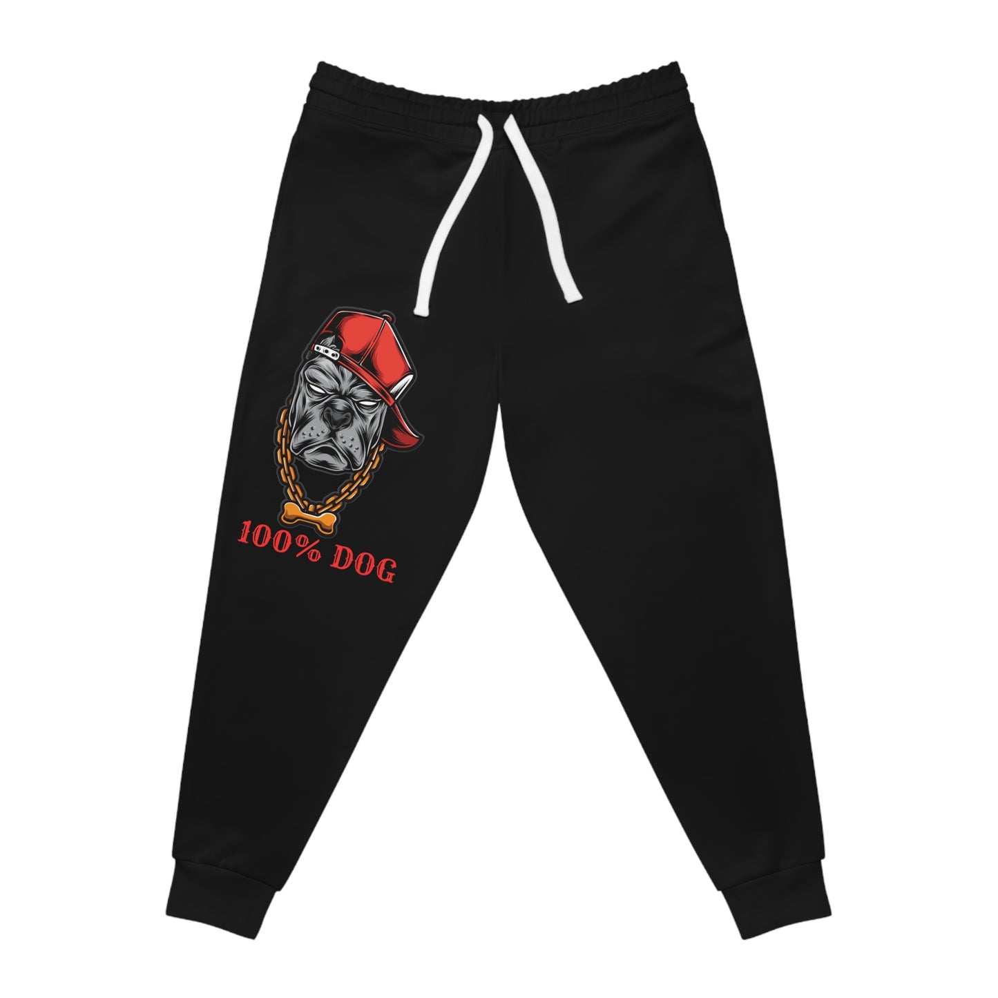 100% Dog Graphic Athletic Joggers for Pet Lovers