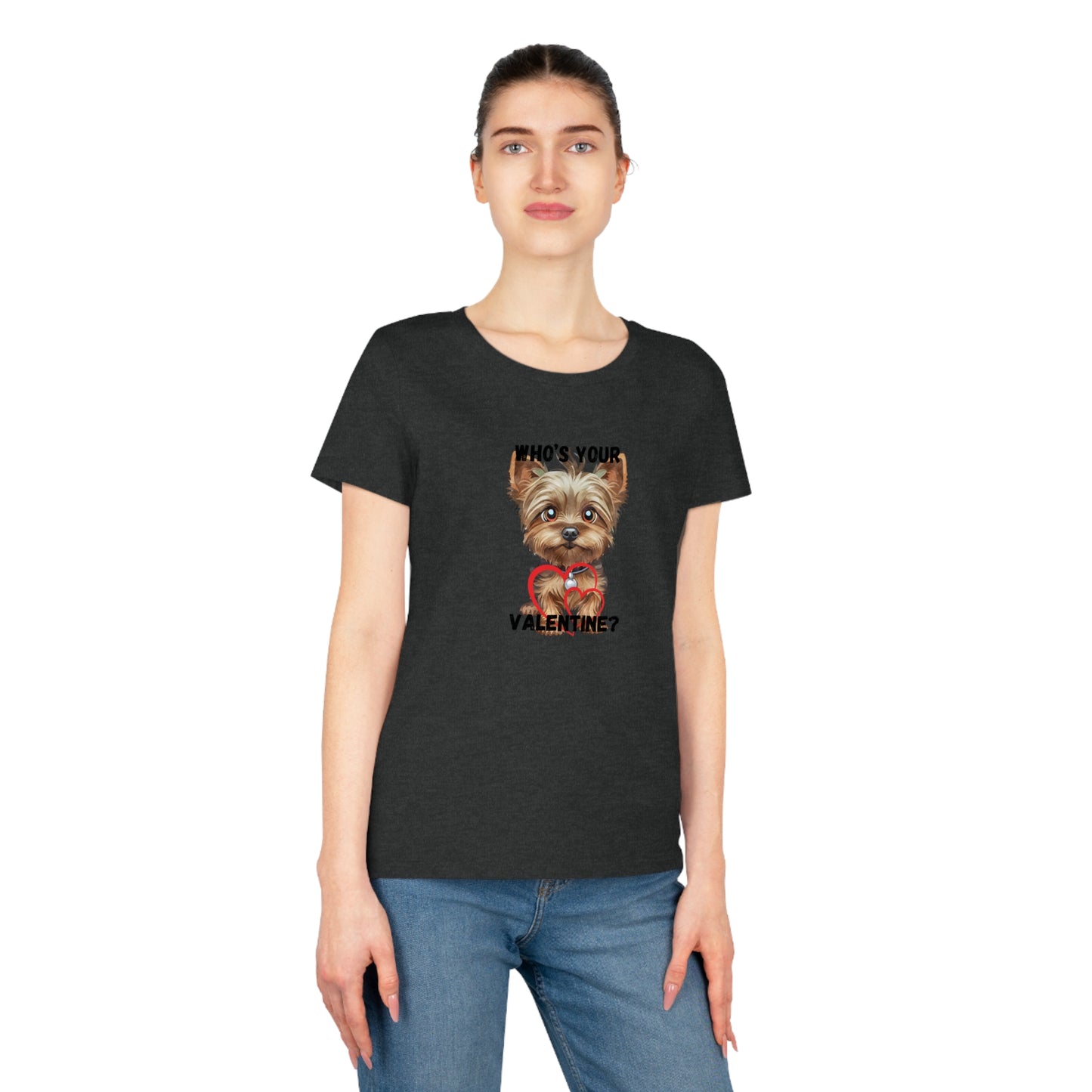 Valentine's Day Women's Dog Lover T-Shirt - "Who's Your Valentine?"