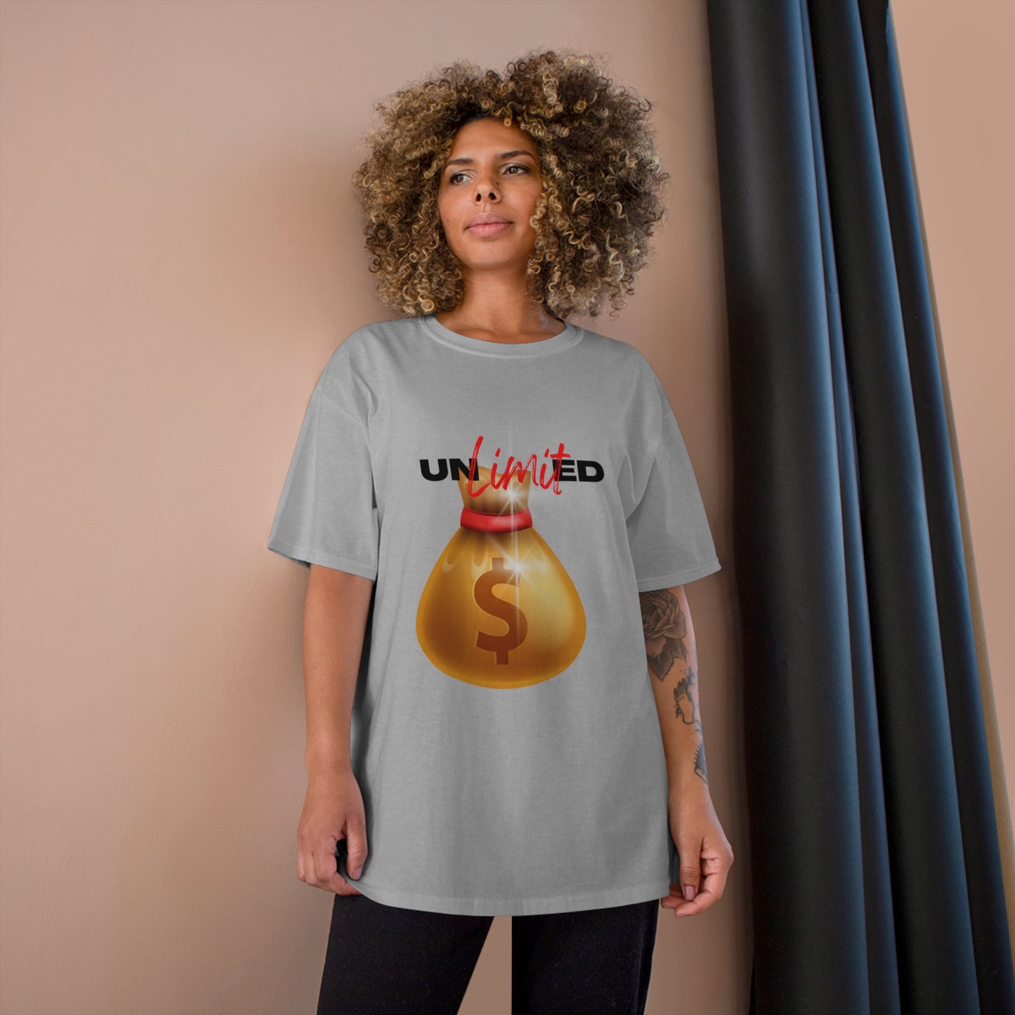 Unlimited Wealth Graphic Champion T-Shirt