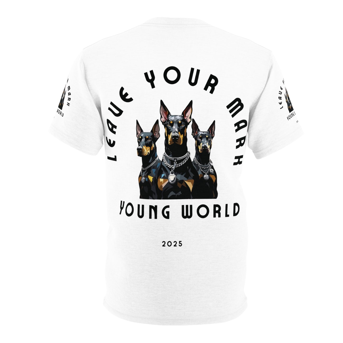 Unisex Dog Lover Tee - 'Leave Your Mark, Young World'