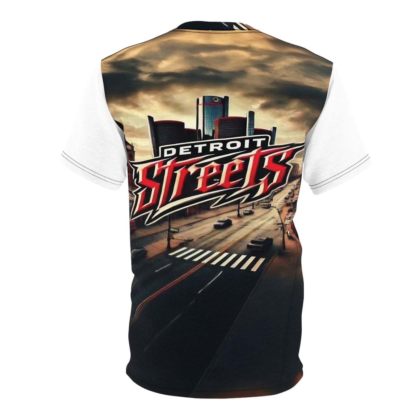 Detroit Streets Unisex Cut & Sew Tee - Urban Style Graphic Tee for City Lovers