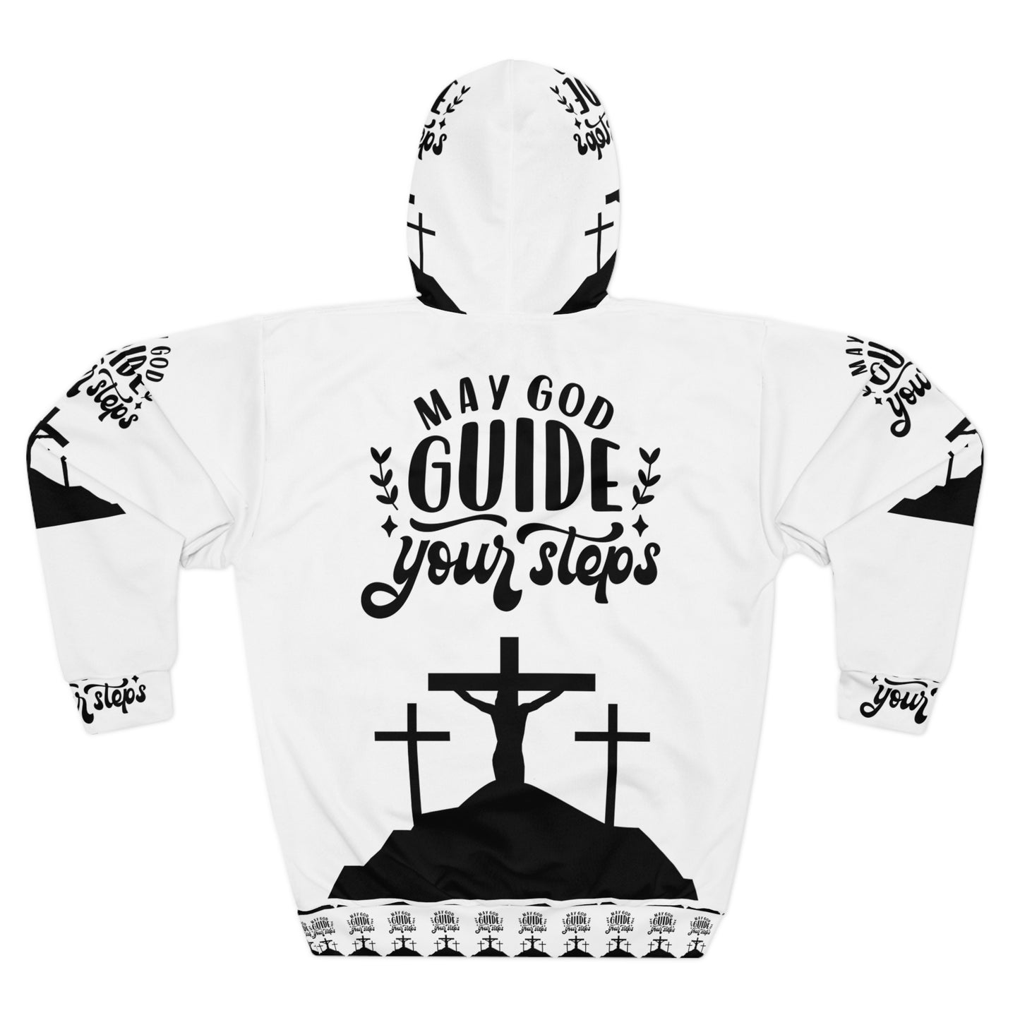 May God Guide Your Steps Unisex Pullover Hoodie - Inspirational Faith Apparel