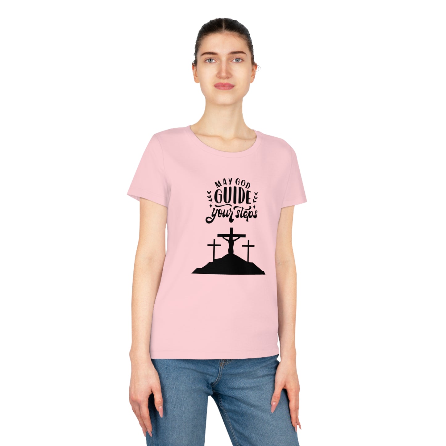 Women’s Faith-Inspired T-Shirt – "May God Guide Your Steps"