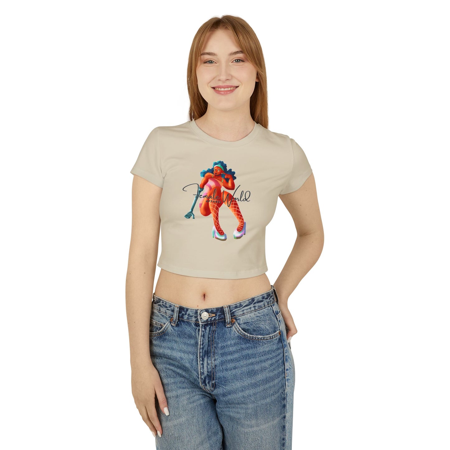 Empowered Women's Baby Tee - Stylish Casual Graphic Top