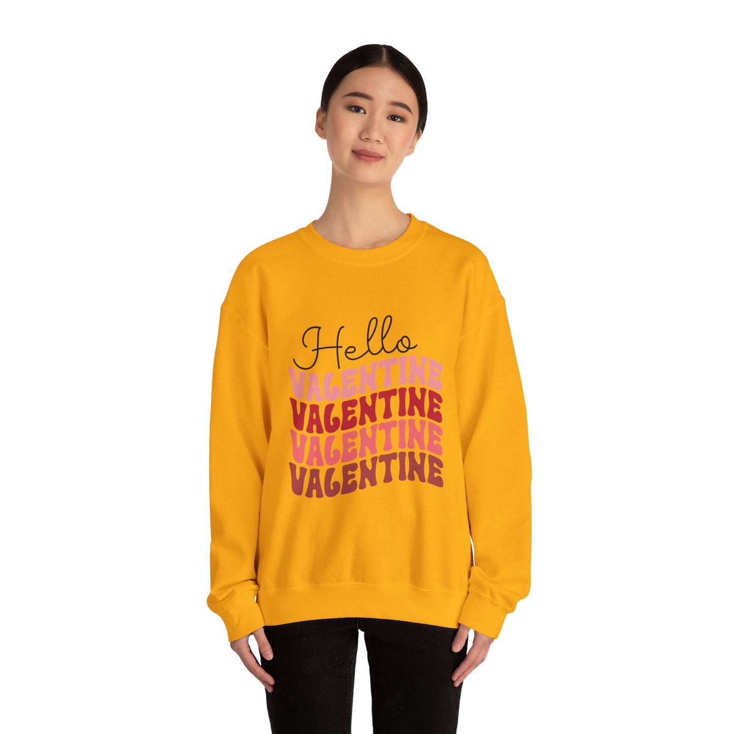 Hello Valentine Unisex Heavy Blend Crewneck Sweatshirt