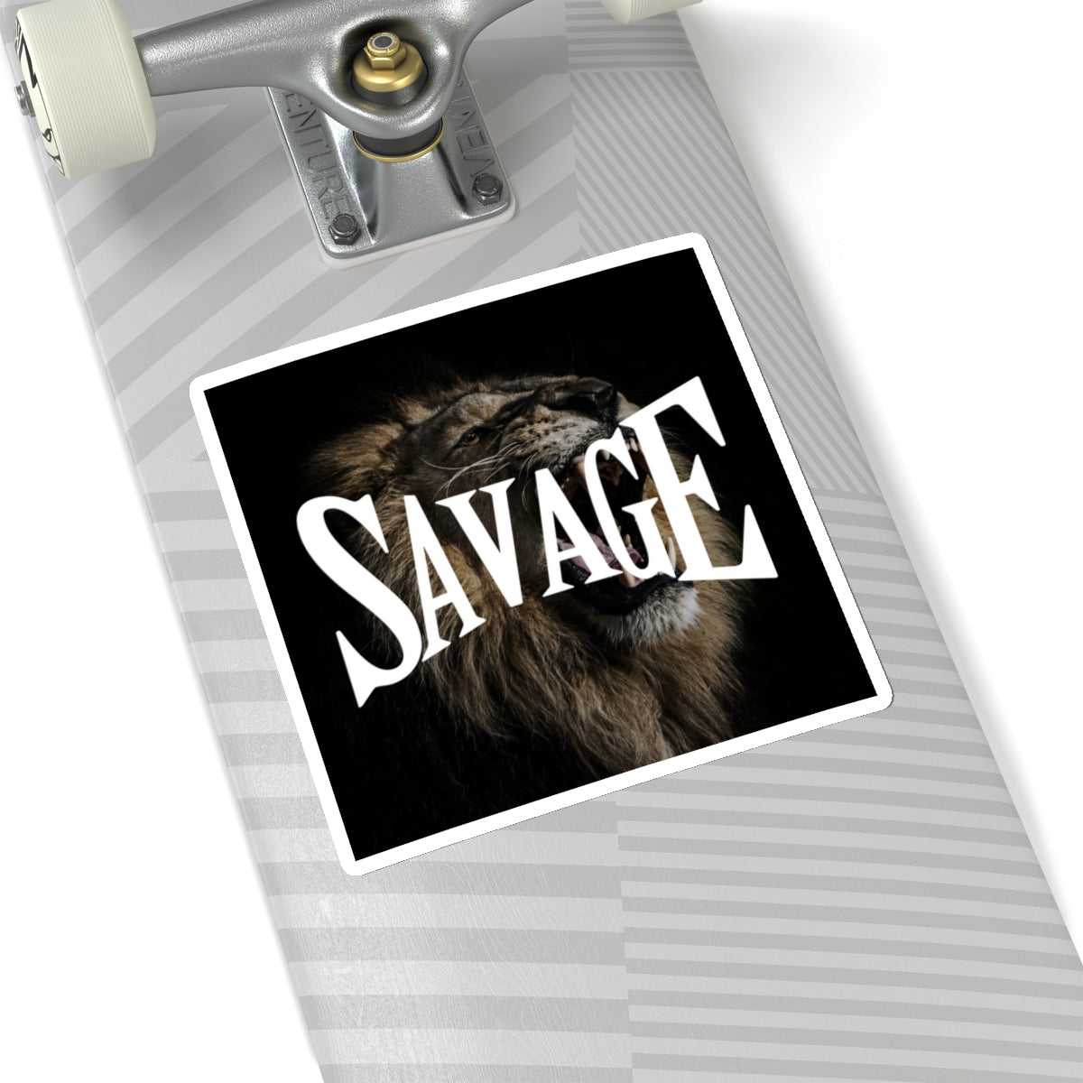 Savage Kiss-Cut Stickers - Bold Lion Design for Personalization and Unique Gifts