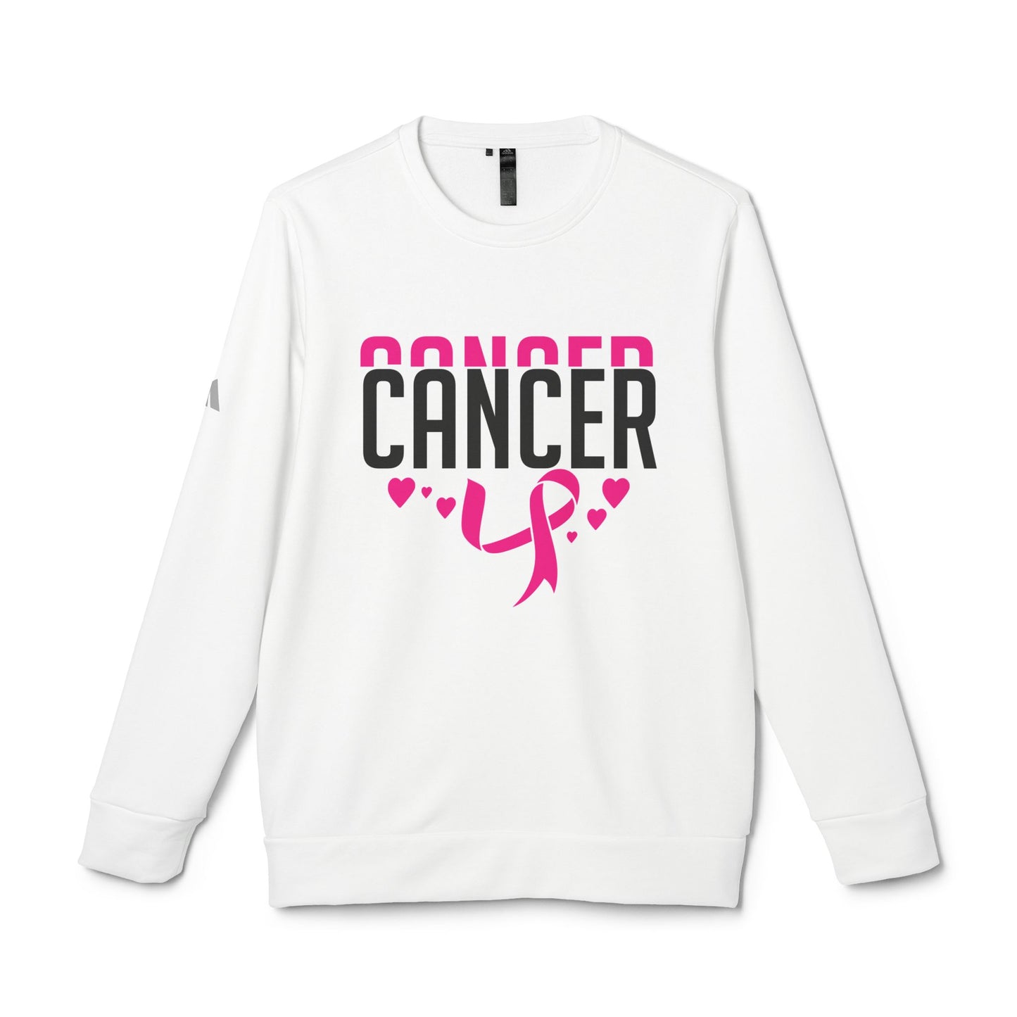 Adidas Unisex Fleece Crewneck Sweatshirt - Cancer Awareness Design