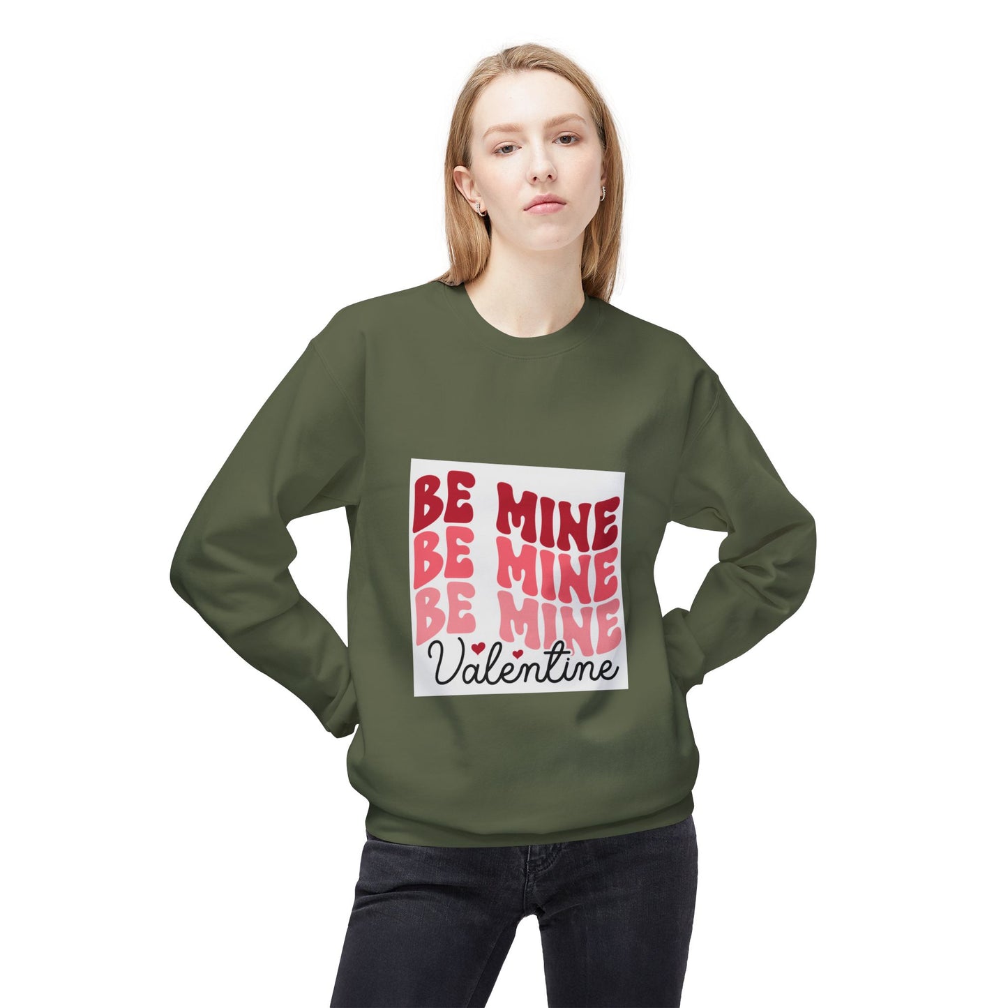 Valentine's Day Unisex Fleece Sweatshirt - Be Mine Design