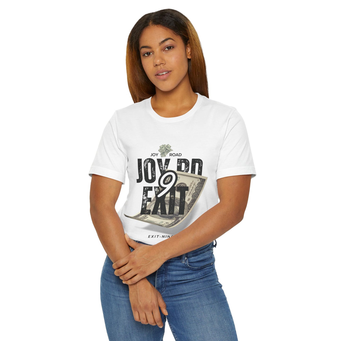 Joy Road Exit Nine Unisex Jersey T-Shirt - Casual Comfort for Adventure Seekers