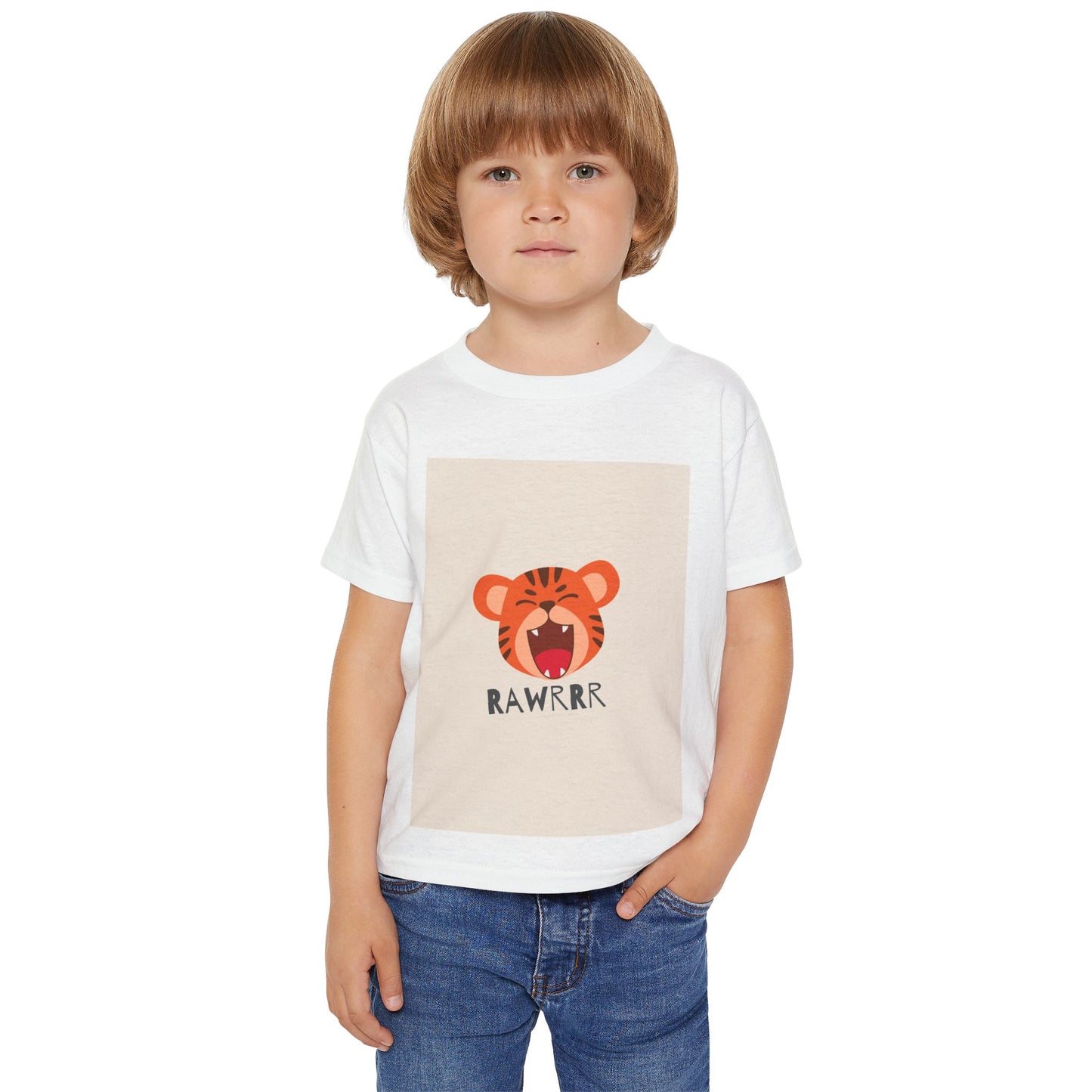 Cute Tiger RAWRRRR Toddler T-Shirt | Fun Kids Tee