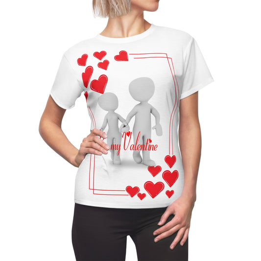 Valentine's Day Women's Tee - "Be My Valentine" Love Shirt