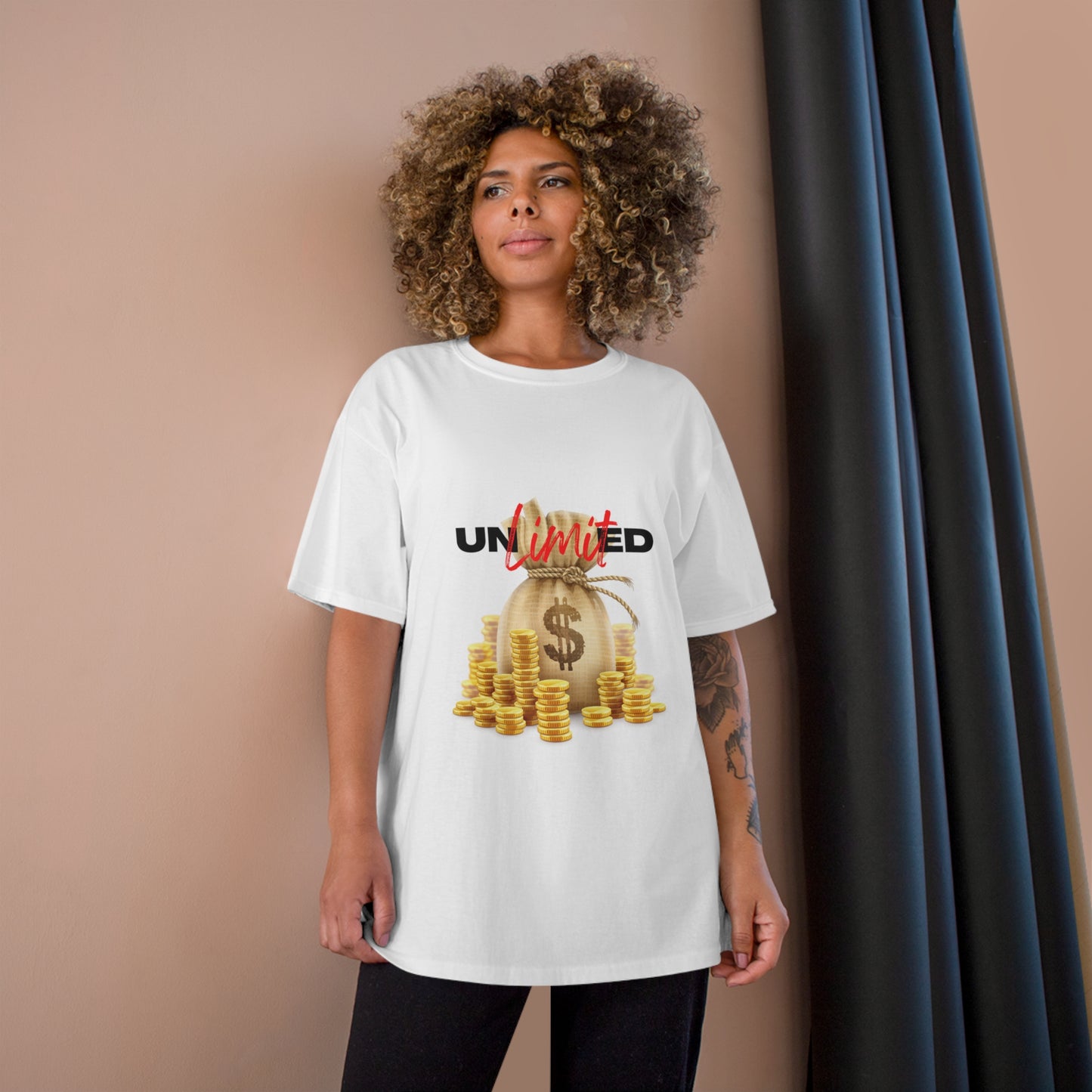 Unlimited Wealth Champion T-Shirt - Casual Gift for Money Lovers