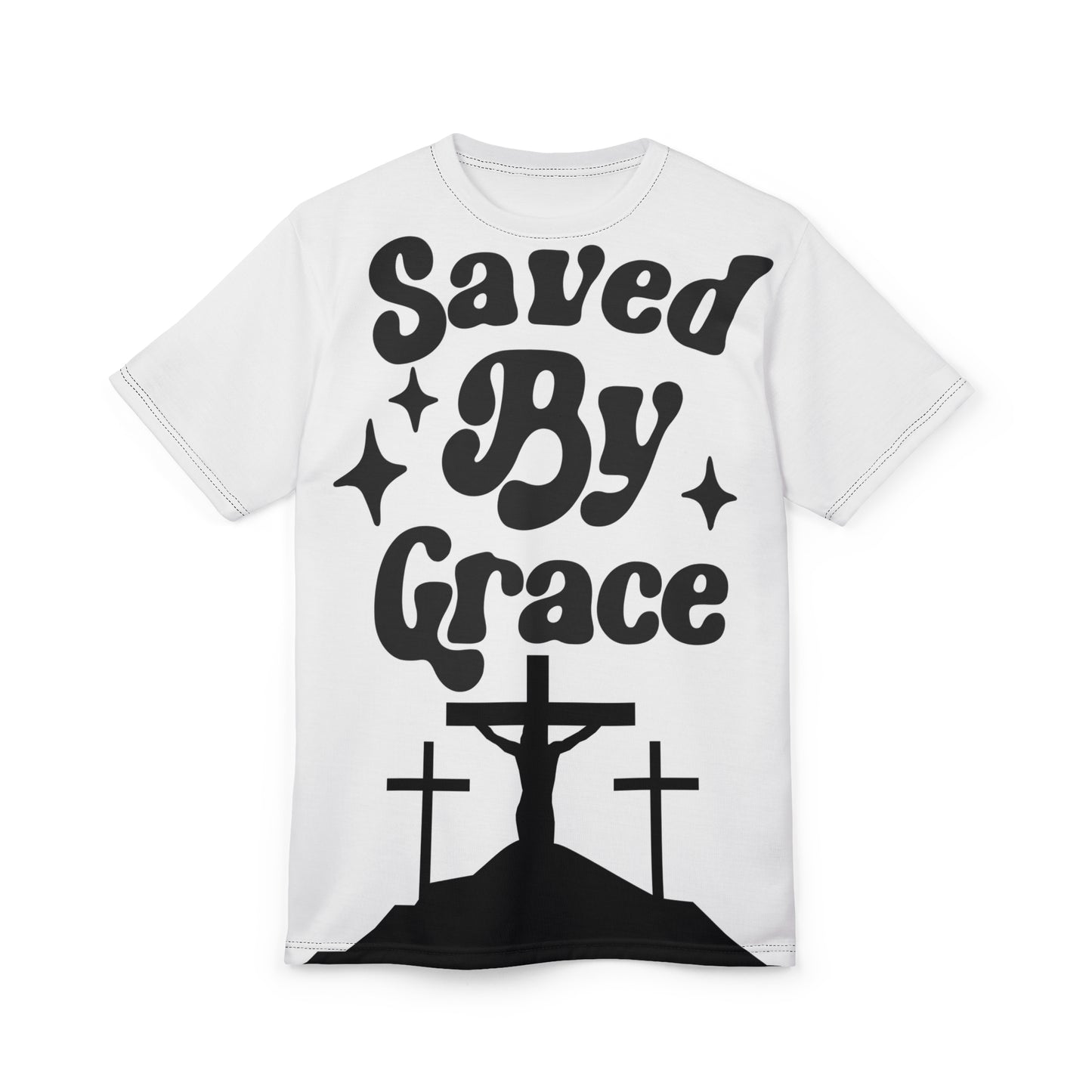 Saved By Grace Unisex Tee - Inspirational Christian T-Shirt