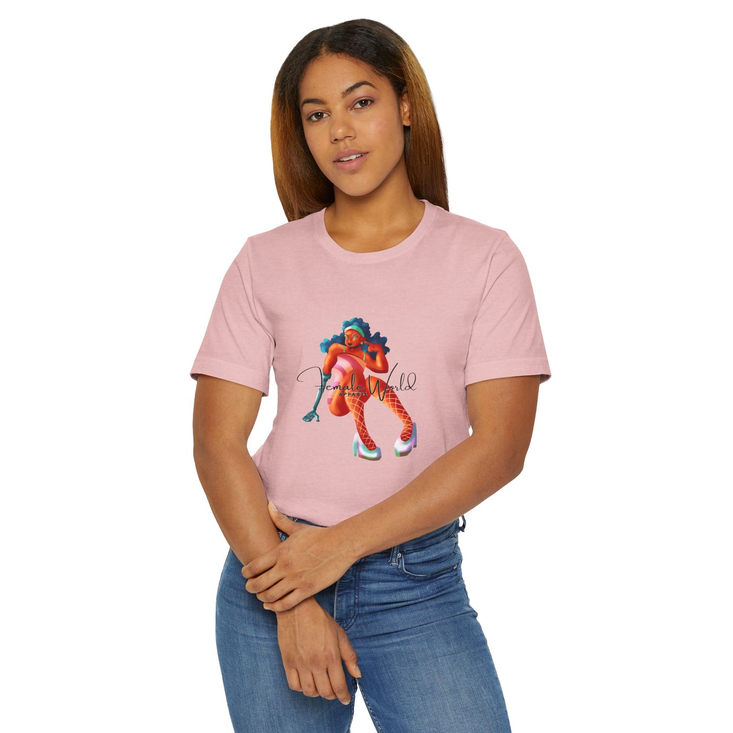 Female World Unisex Jersey T-Shirt - Bold & Playful Graphic Tee for Creative Souls