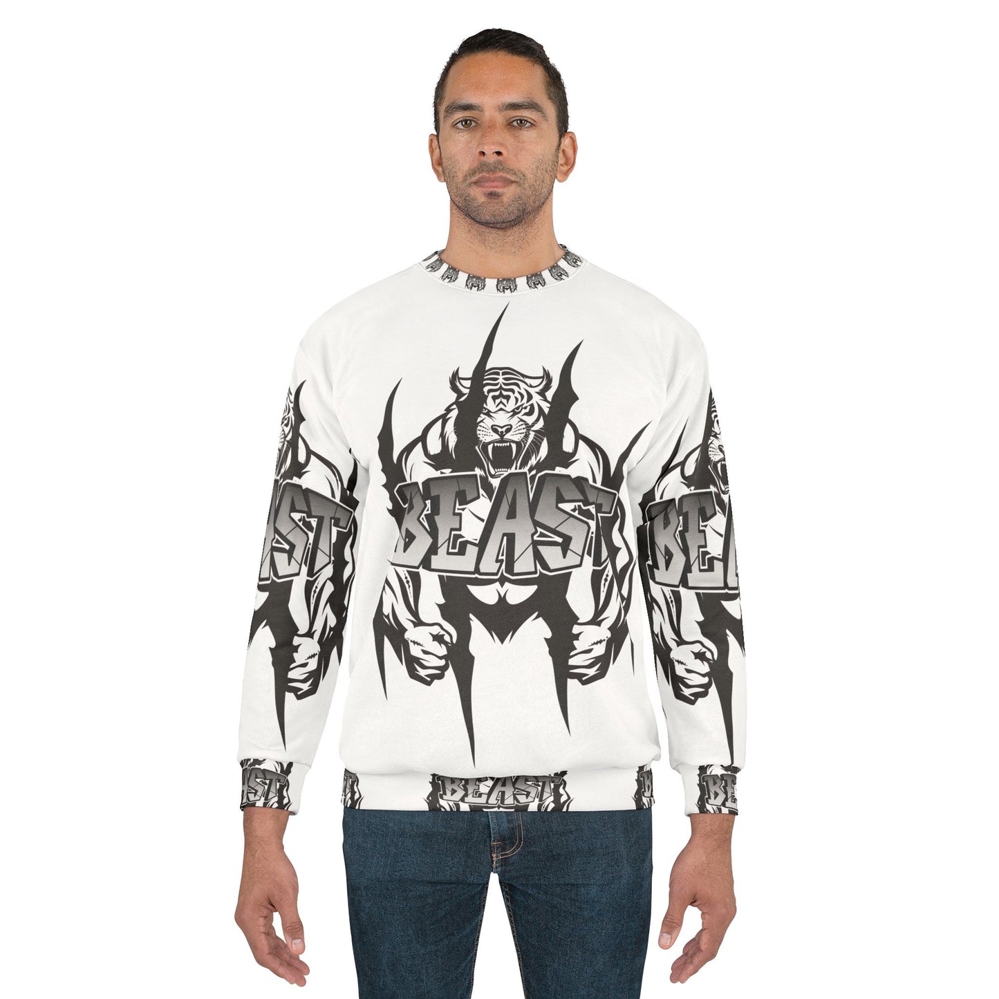 Beast Mode Unisex Sweatshirt - Bold Graphic Tee for Fitness Lovers