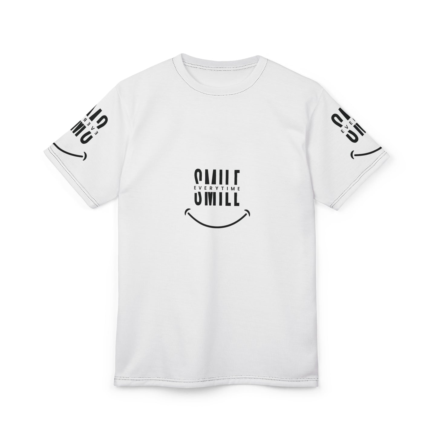 Smile Every Time Unisex Cut & Sew Tee - Comfortable Graphic Shirt for Positivity