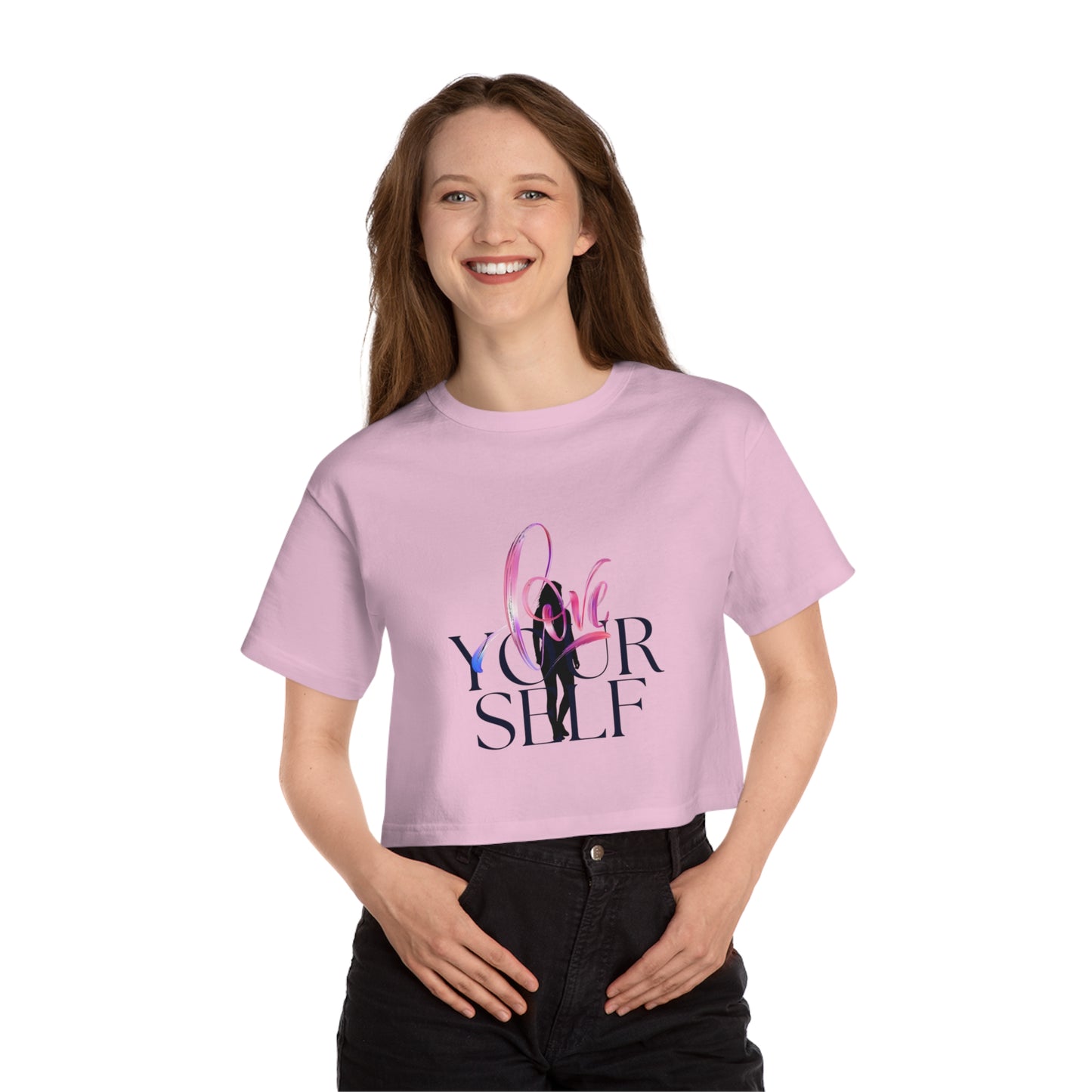 Love Yourself Cropped T-Shirt for Women - Champion Collection