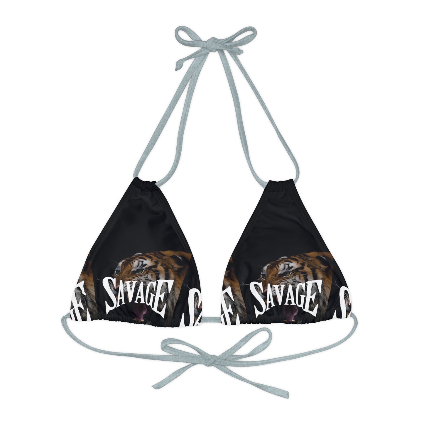 Savage Triangle Bikini Top | Strappy Swimsuit for Beach Days & Summer Vibes