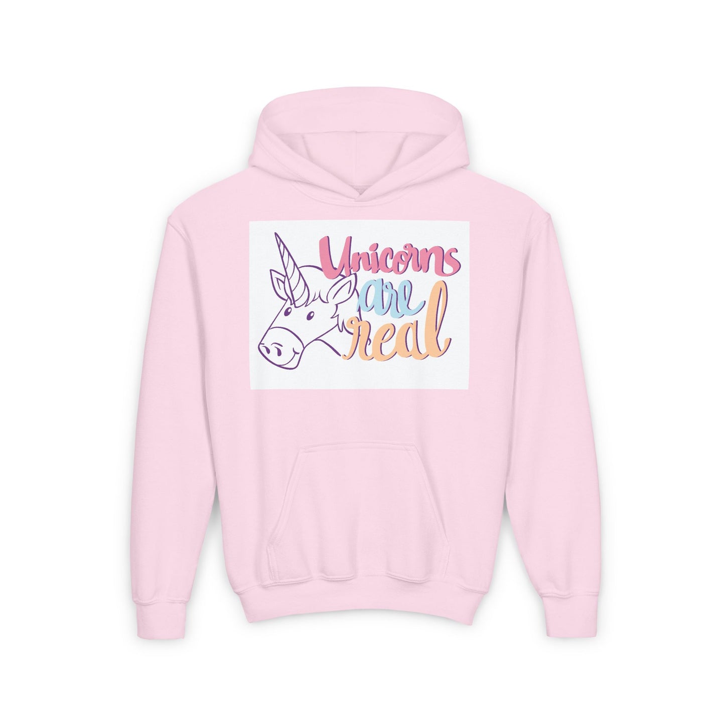 Youth Unicorn Hoodie - "Unicorns are Real" - Cozy Sweatshirt for Kids