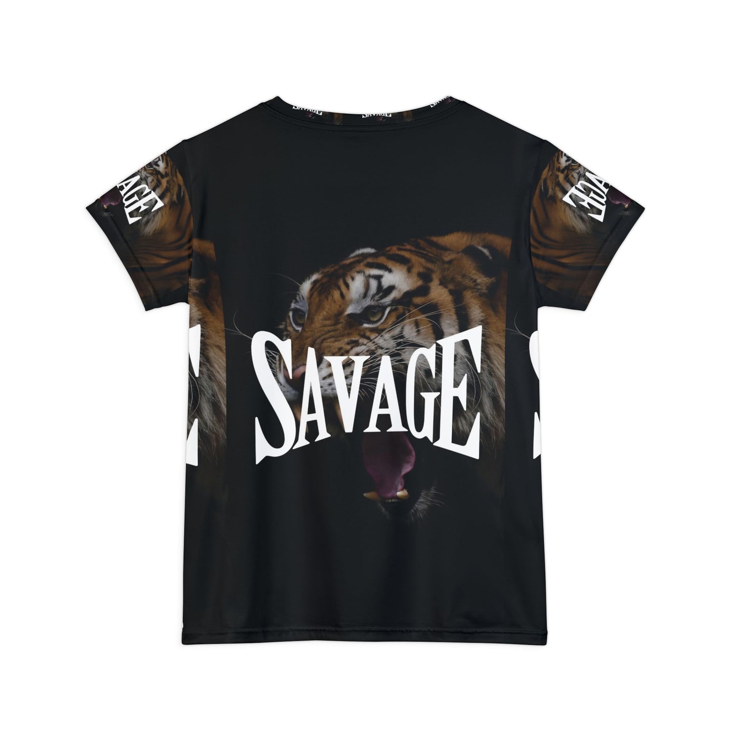 Savage Tiger Graphic Tee for Bold Women | Stylish Short Sleeve Shirt