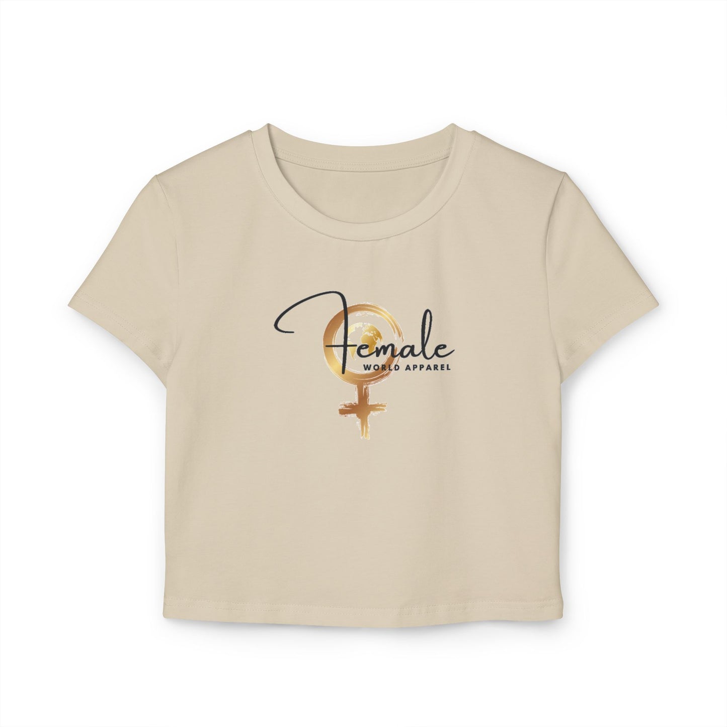 Empowering Female Baby Tee - Women's Casual Shirt