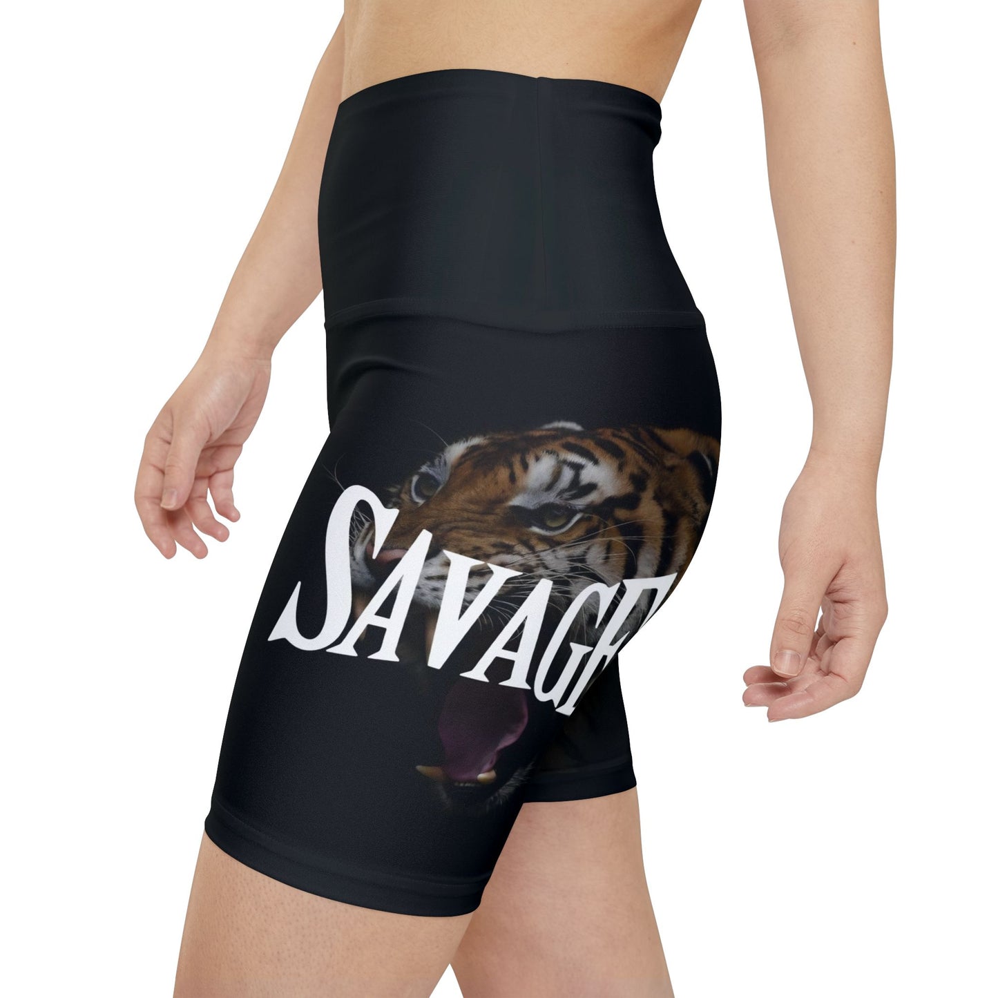 Savage Wild Animal Print Women's Workout Shorts - Fitness Apparel for Active Women