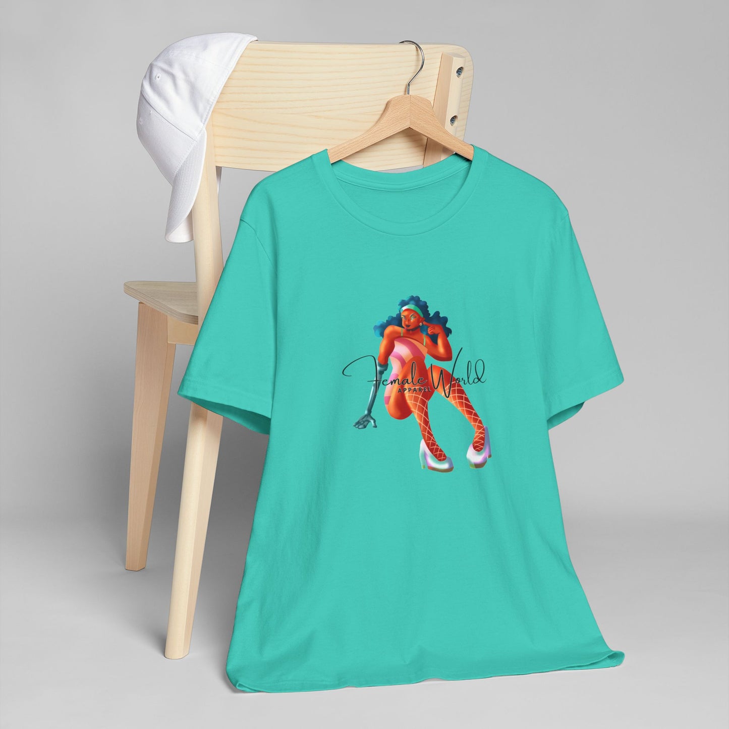 Female World Unisex Jersey T-Shirt - Bold & Playful Graphic Tee for Creative Souls