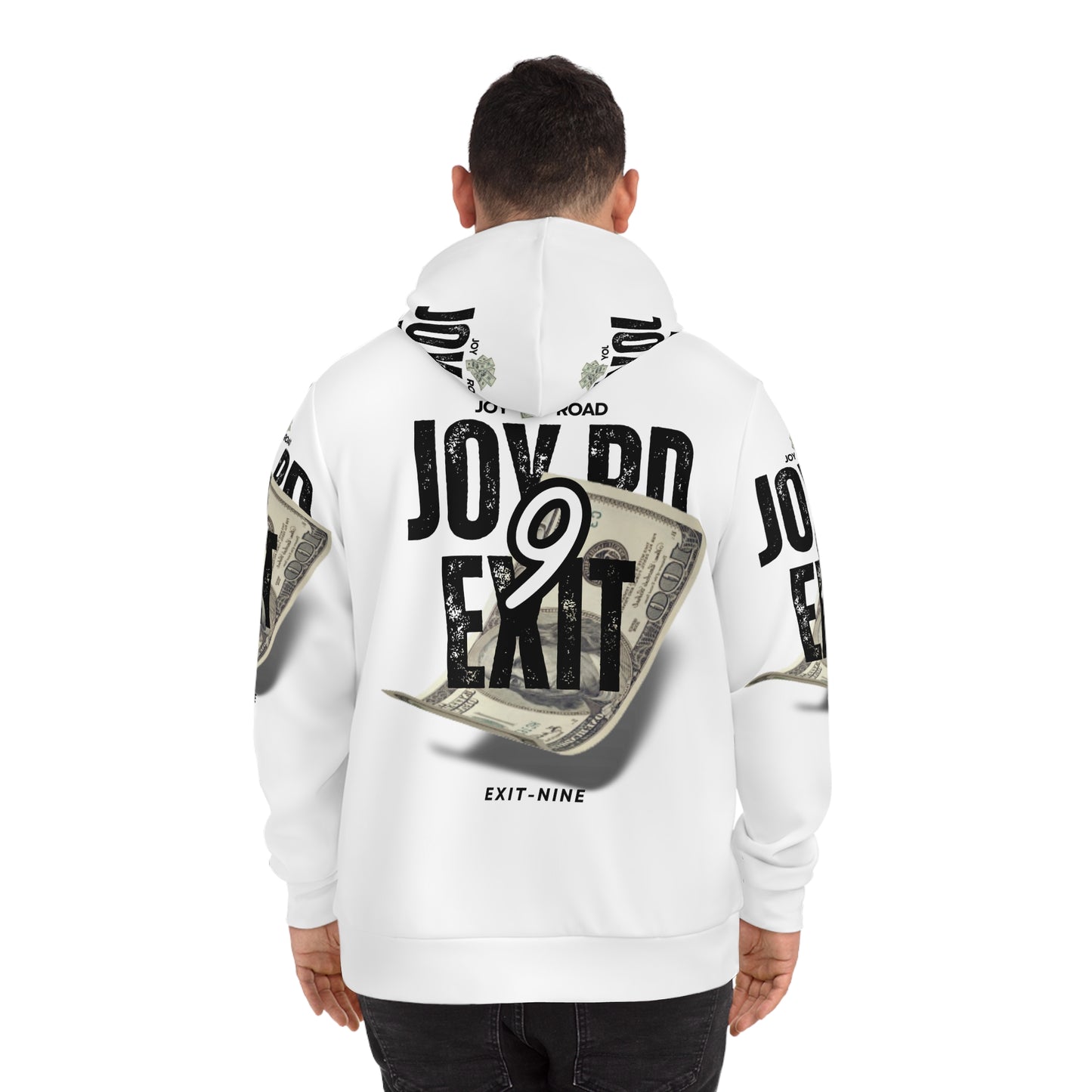 Joy Road Exit Nine Graphic Hoodie - Trendy Streetwear for Celebrations