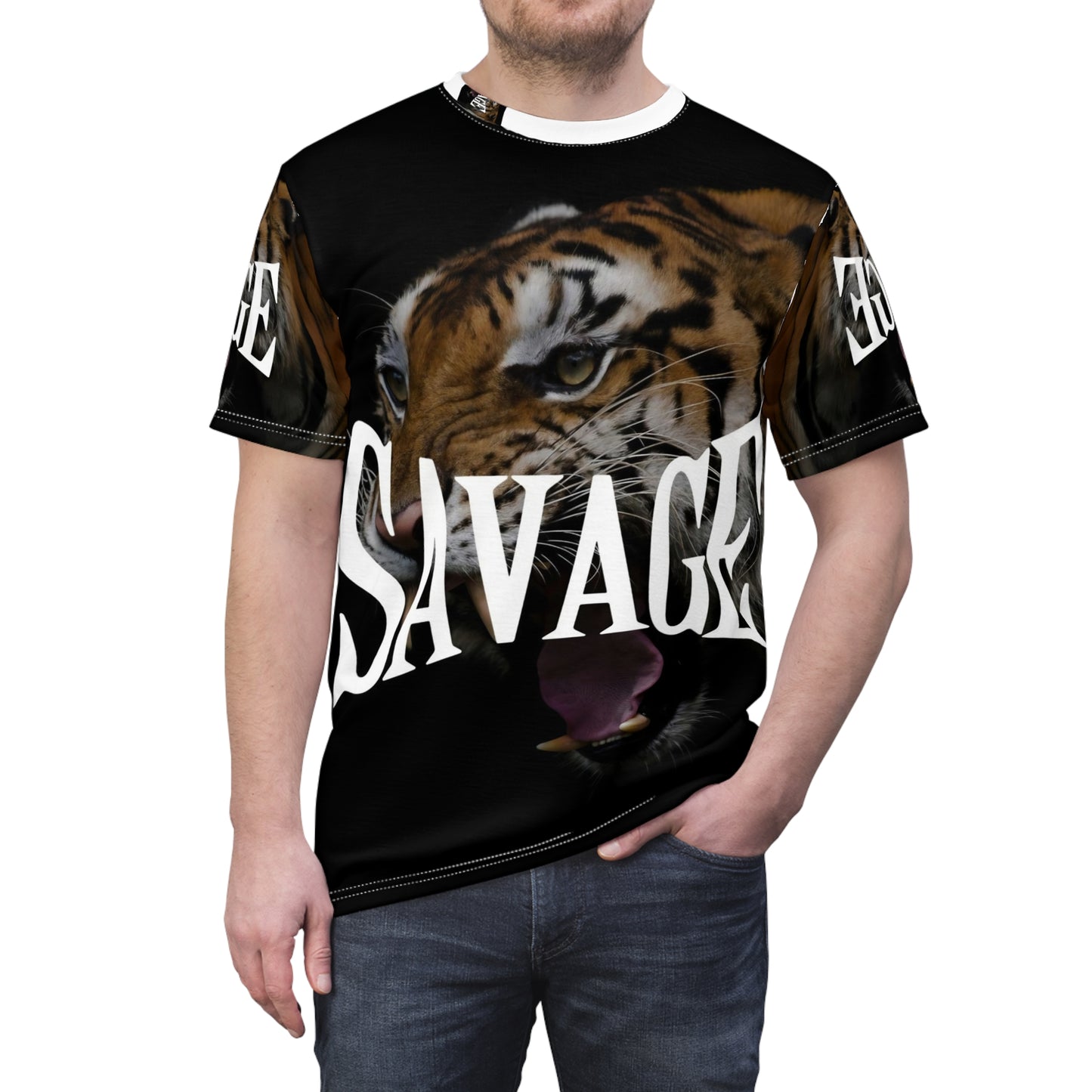 Bold Savage Tiger Unisex Tee - Fierce Streetwear Style