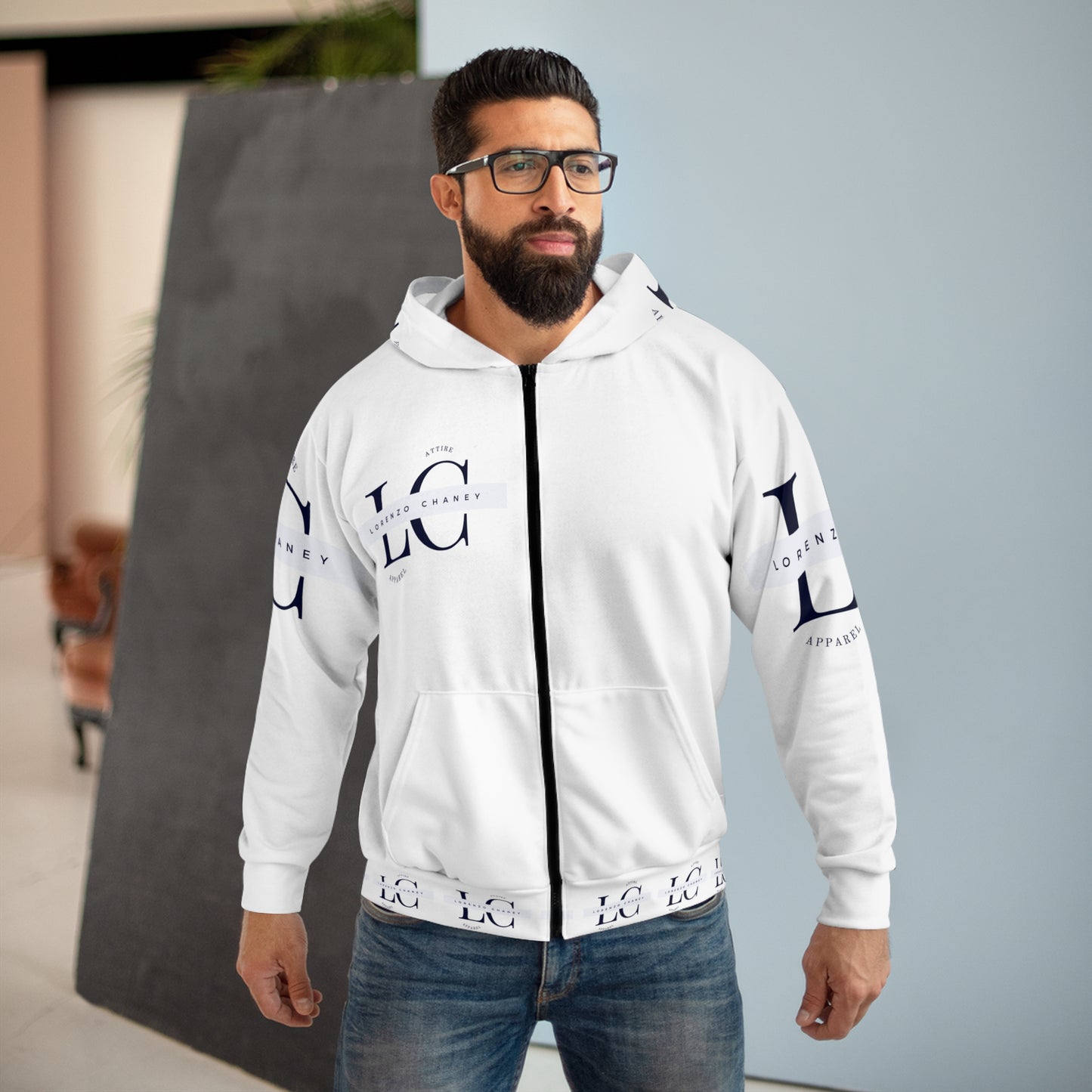 Lorenzo Chaney Unisex Zip Hoodie - Stylish & Comfortable Layer for Any Occasion