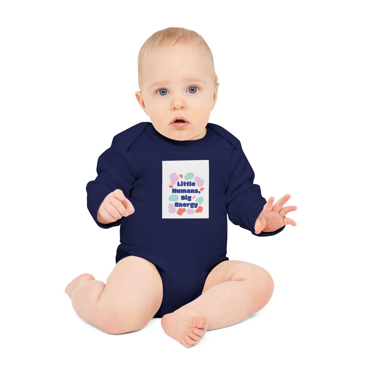 Cute Baby Bodysuit - "Little Humans, Big Energy"