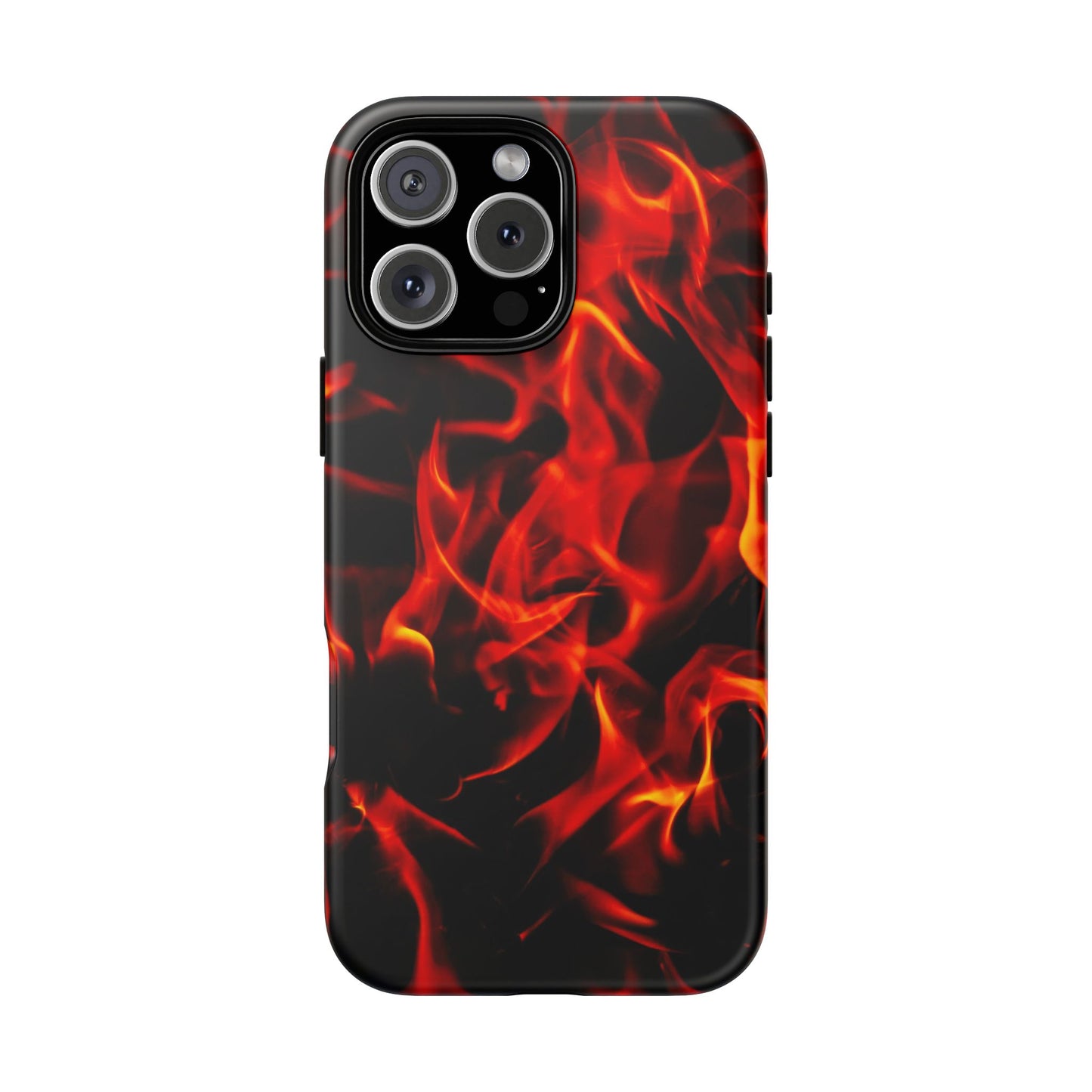 Fire Design Tough Phone Case - Bold Protection with Fiery Vibes