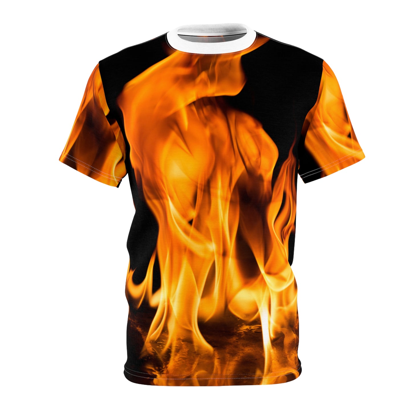 Unisex Fire Flame Graphic Tee - Bold and Stylish Apparel for Fashion Enthusiasts