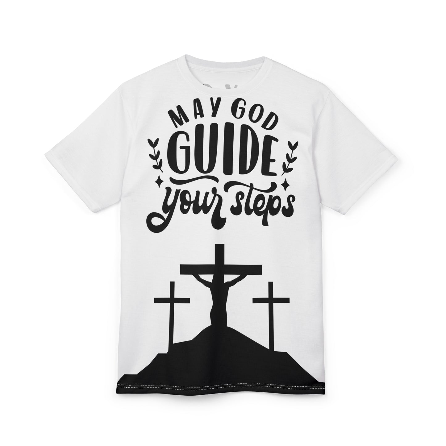 Faith-Inspired Unisex Tee - "May God Guide Your Steps"