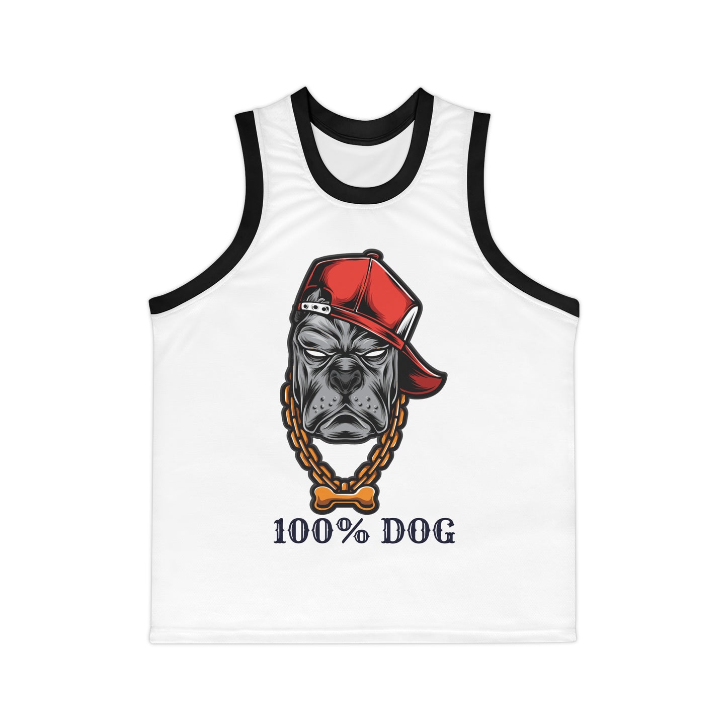 100% Dog Unisex Basketball Jersey - Cool Dog-Themed Sportswear for Pet Lovers