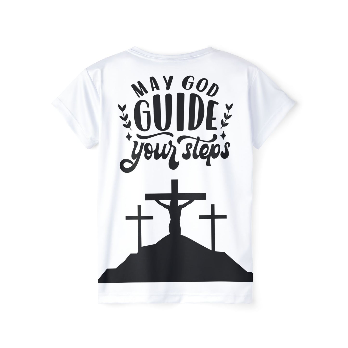 Women's Sports Jersey - "May God Guide Your Steps" Inspirational Tee