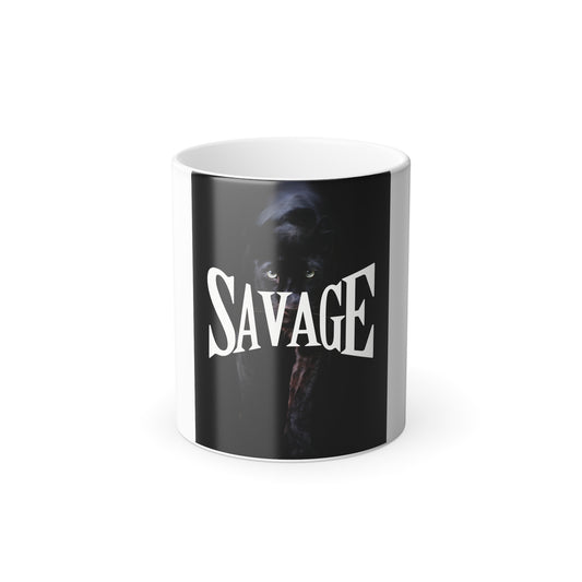 Savage Color Morphing Mug - Unique Heat Sensitive 11oz Coffee Cup