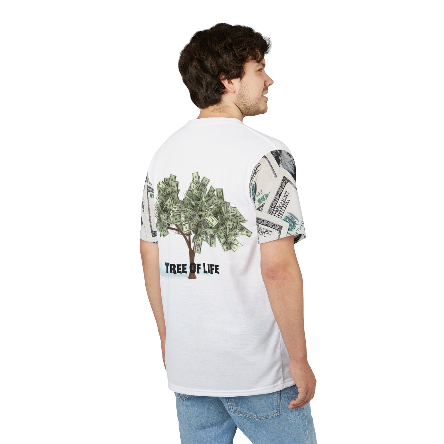 Tree of Life Money Tee - Unisex Cut & Sew Graphic T-Shirt