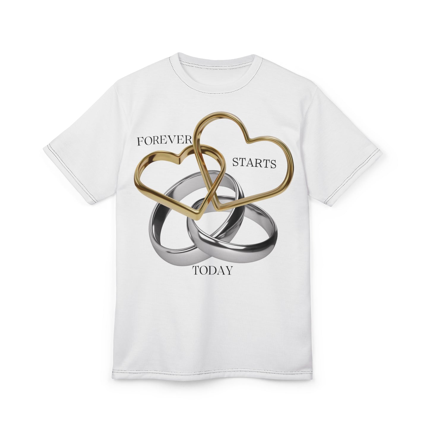 Forever Starts Today Unisex Cut & Sew Tee - Perfect Gift for Weddings and Anniversaries