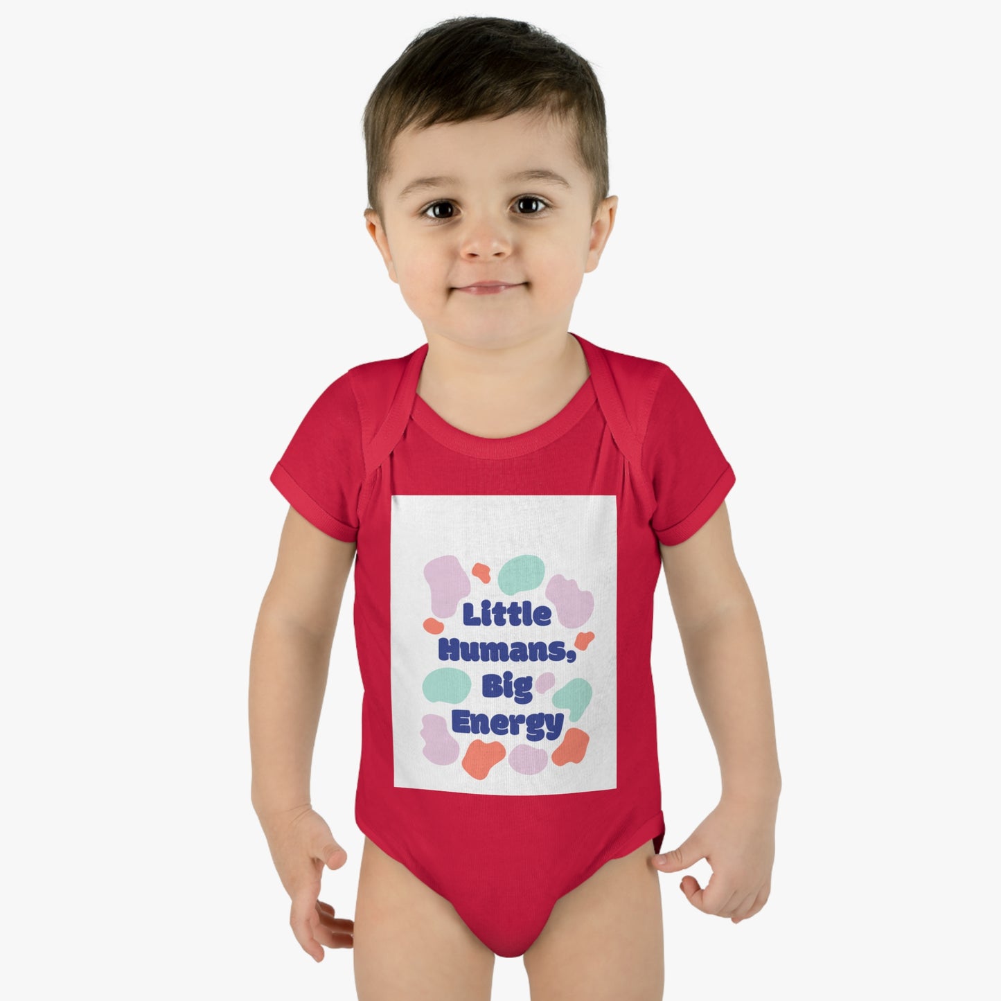 Cute Infant Bodysuit - "Little Humans, Big Energy" for Active Babies