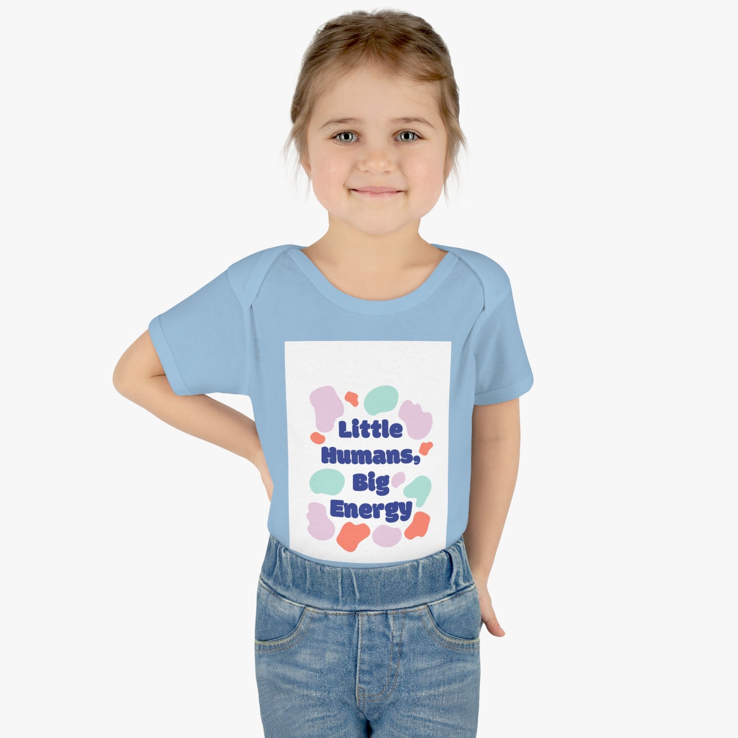 Cute Infant Bodysuit - "Little Humans, Big Energy" for Active Babies