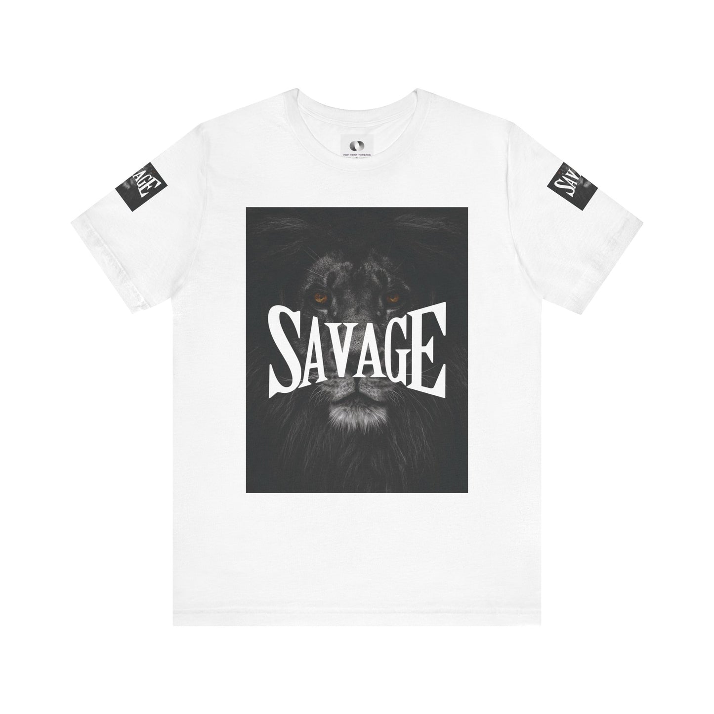 Savage Lion Unisex Jersey Tee - Bold Graphic T-Shirt for Confidence and Style