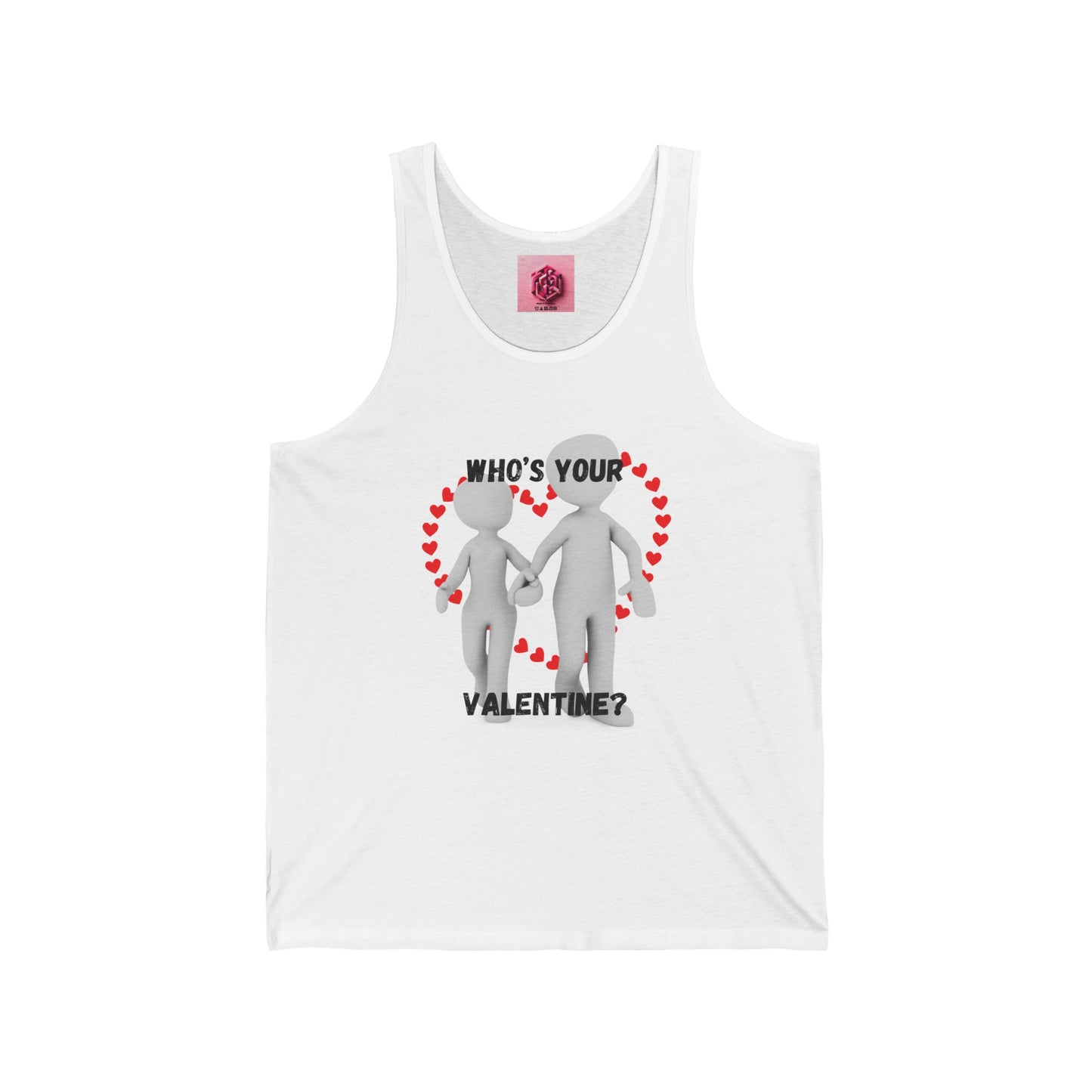 Who's Your Valentine? Unisex Jersey Tank Top