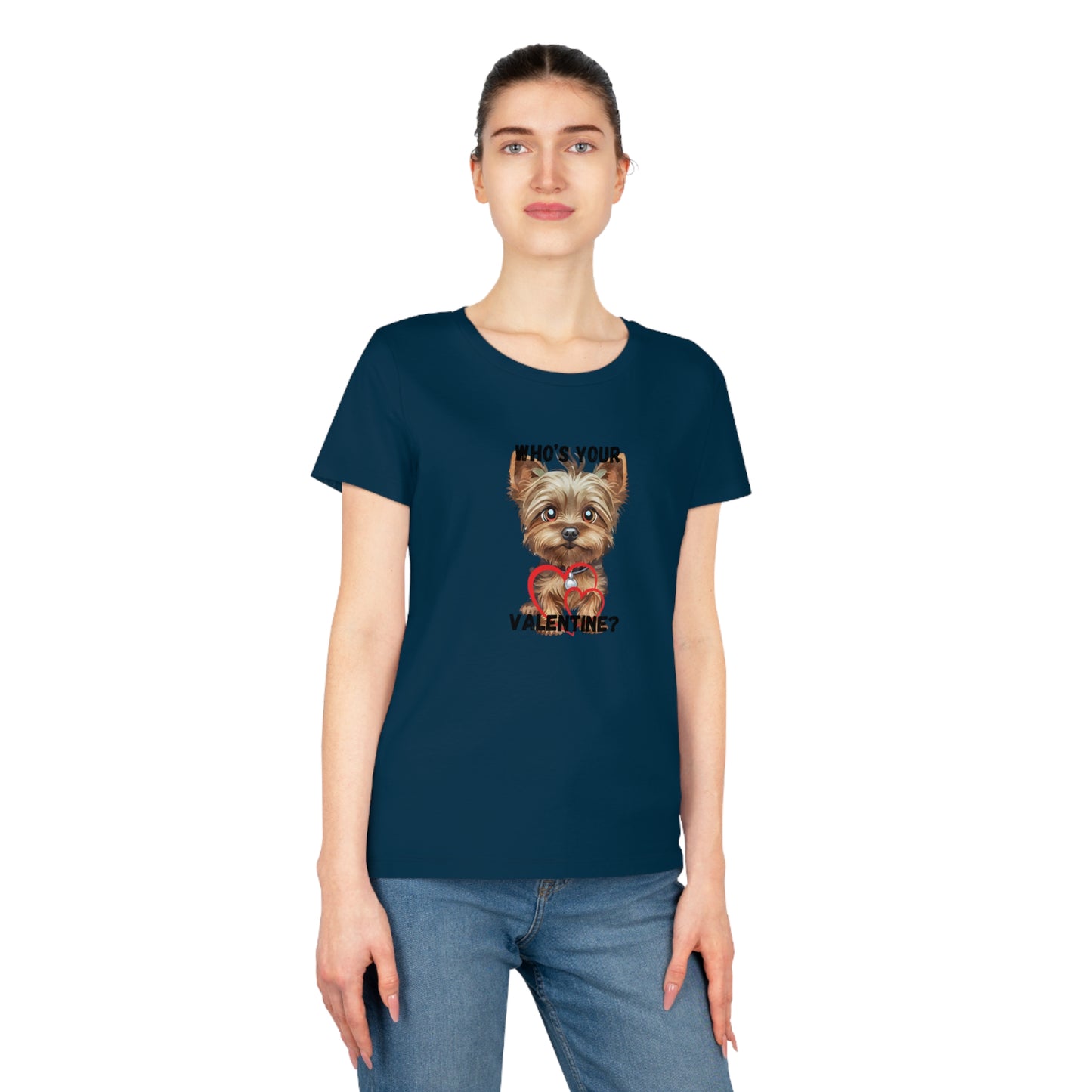 Valentine's Day Women's Dog Lover T-Shirt - "Who's Your Valentine?"