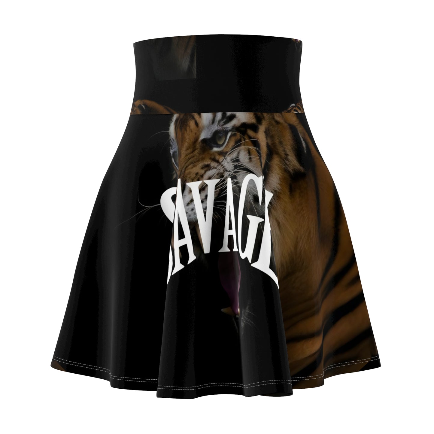 SAVAGE Graphic Women's Skater Skirt - Fierce and Stylish for Every Occasion