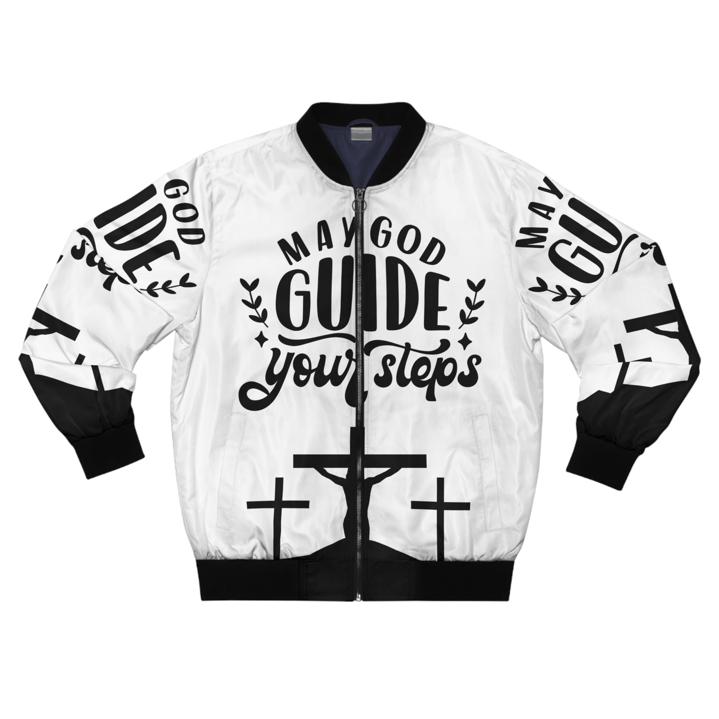 Men's Bomber Jacket - May God Guide Your Steps