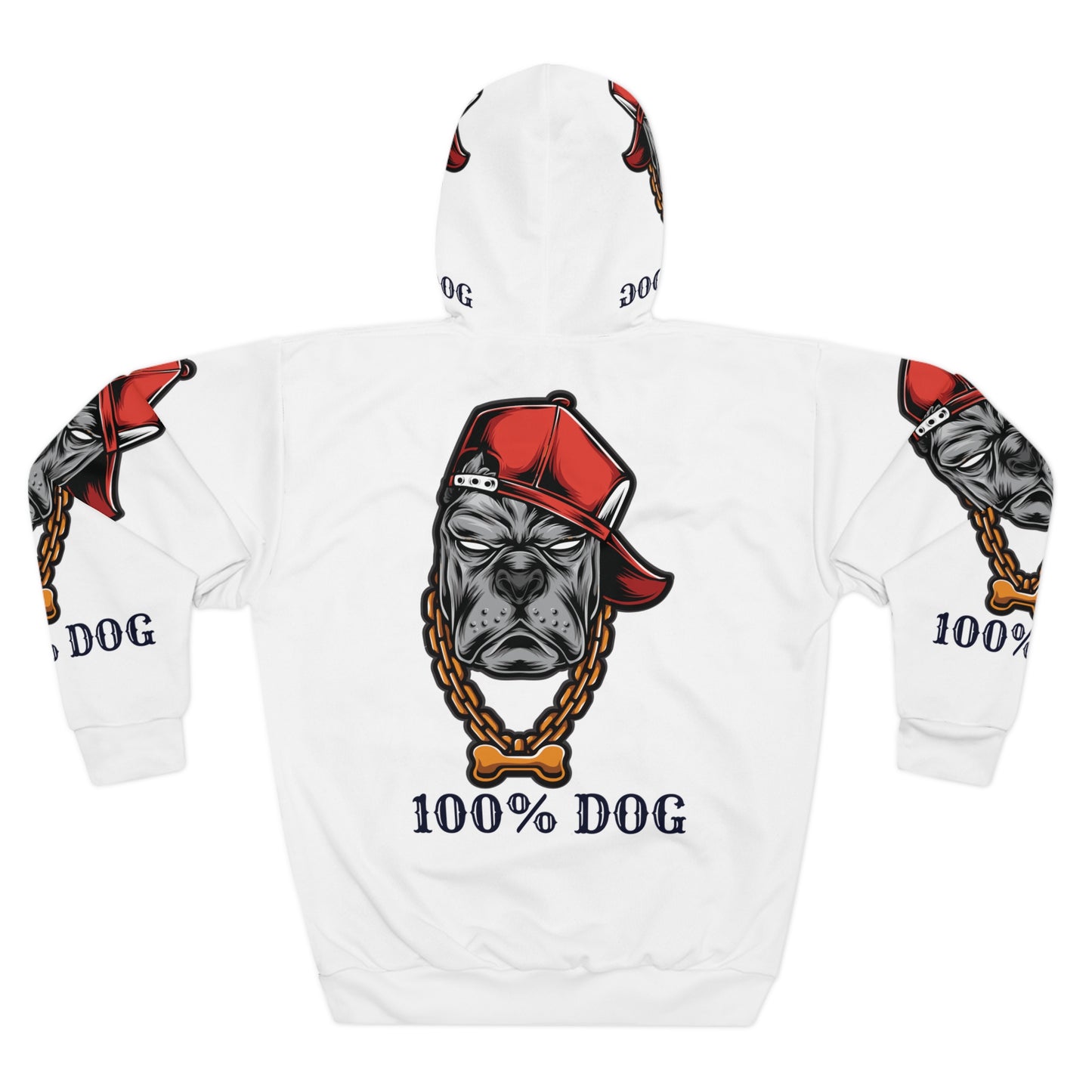 Cool 100% Dog Unisex Pullover Hoodie - Trendy Pet Lover Apparel