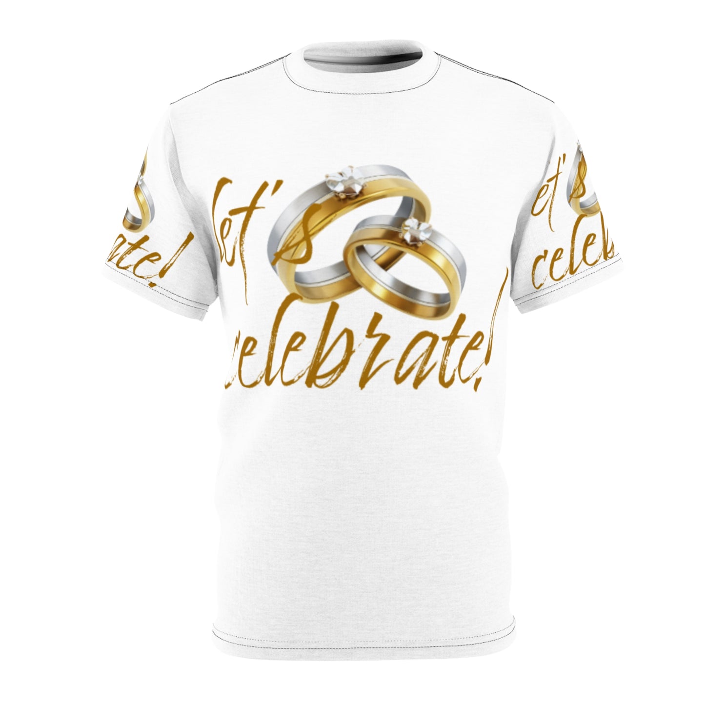 Let's Celebrate Unisex Cut & Sew Tee - Perfect for Weddings & Anniversaries