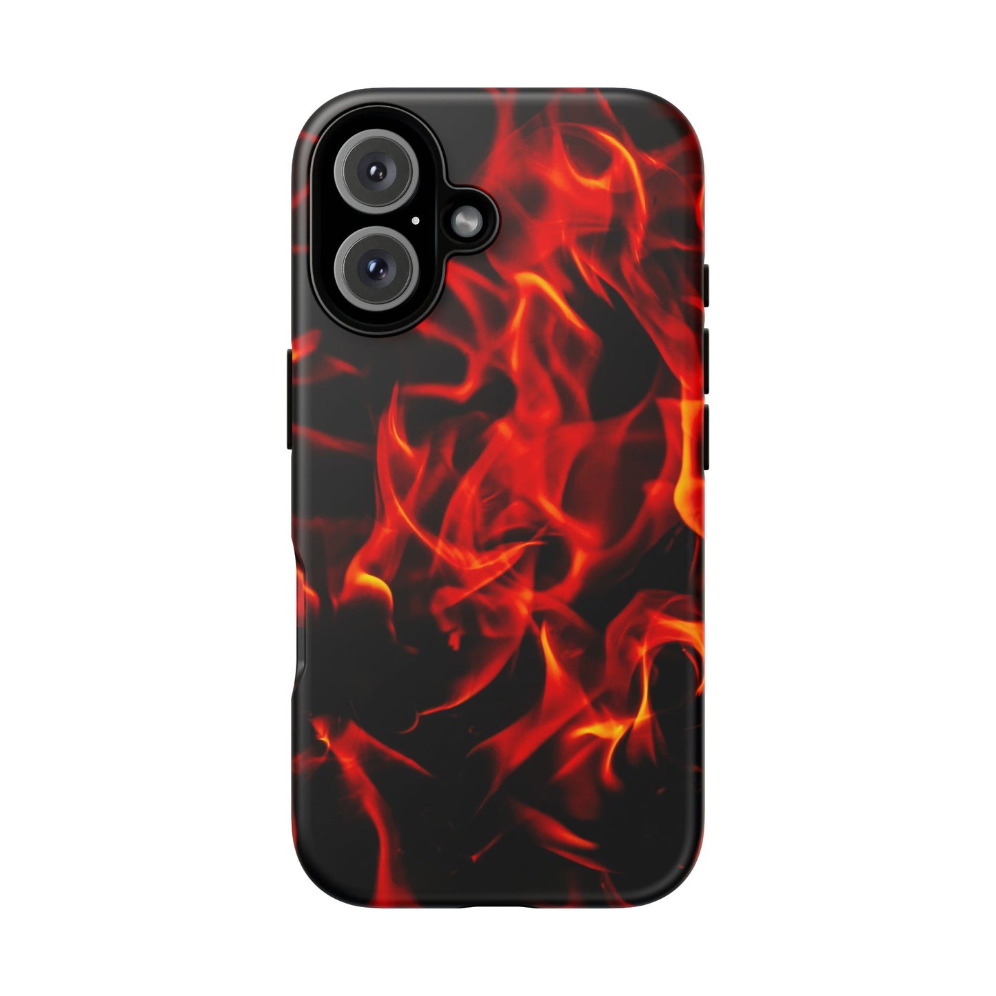 Fire Design Tough Phone Case - Bold Protection with Fiery Vibes